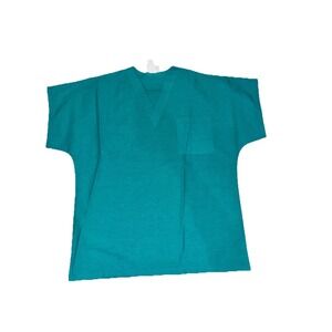 AMS American Scrubs Inc Scrub Top Unisex Size XS Teal